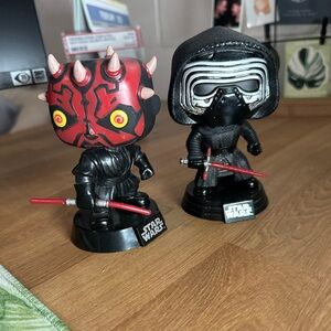Star Wars Collectible Funko Pop - Darth Maul & Kylo Ren